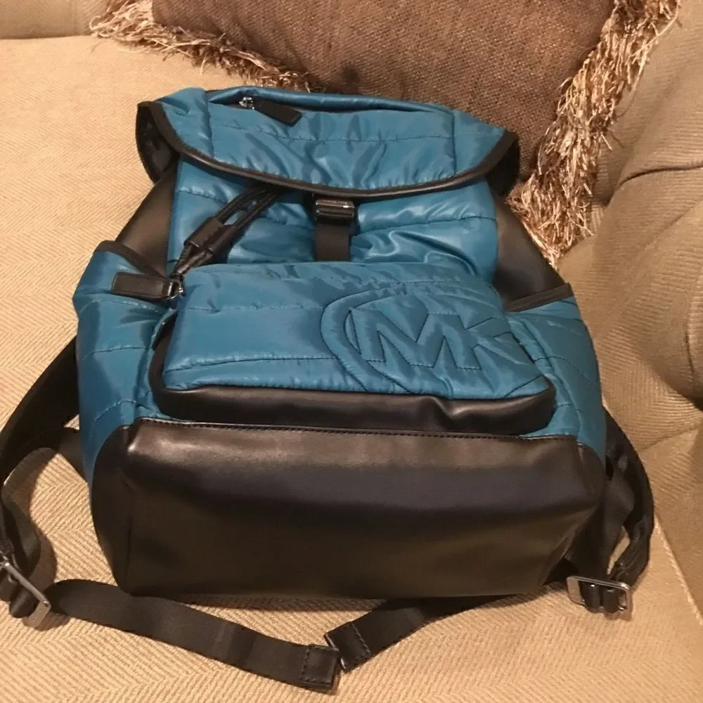 MICHAEL KORS BROOKLYN QUILTY LARGE BACKPACK LAPTOP SCHOOL WORK VACATION …
